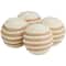 White Striped Handmade Jute Orbs & Vase Filler Set